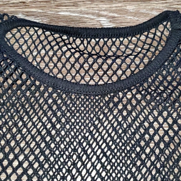 Shein Fishnet long Sleeve Top - Picture 5 of 6